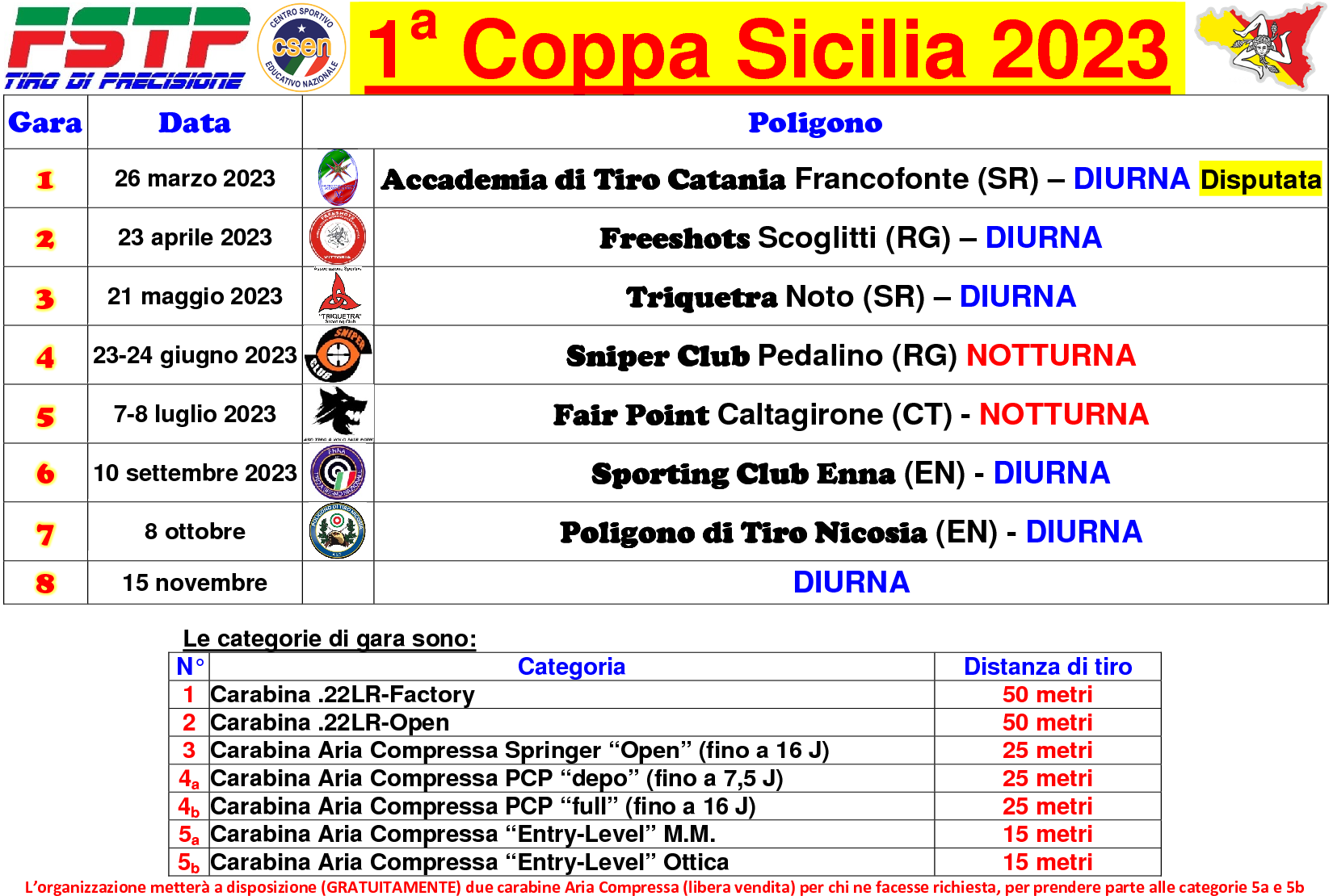 Calendario 1a Coppa Sicilia1